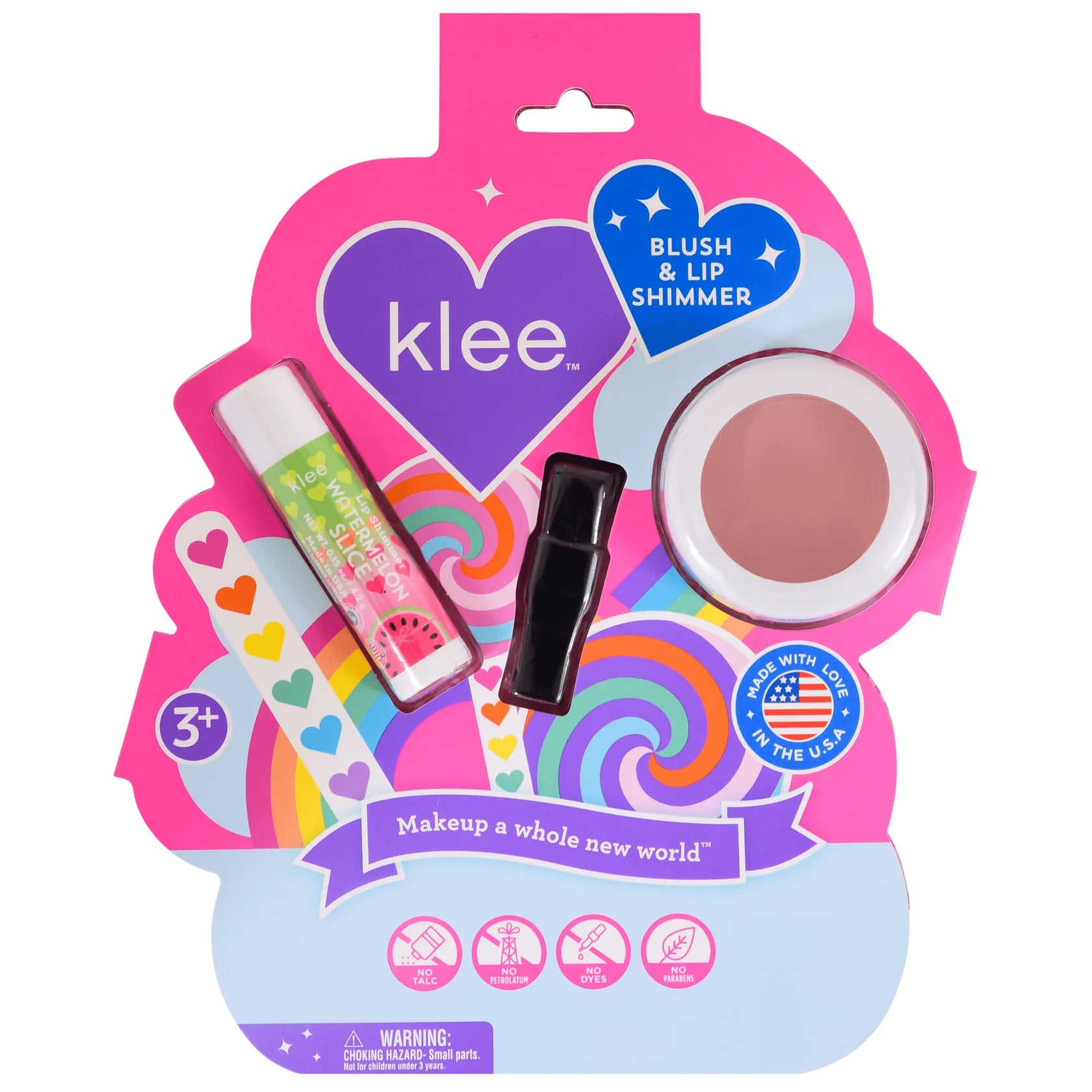 Klee Holiday Blush and Lip Shimmer Set - Skylight Pulse
