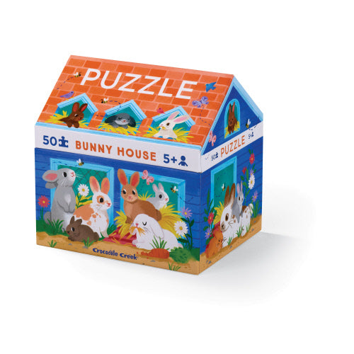 Crocodile Creek 50pc Puzzle - Bunny House