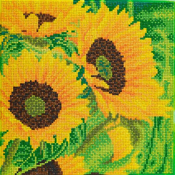 Crystal Art Mounted Kit (Med) - Sunflower Joy