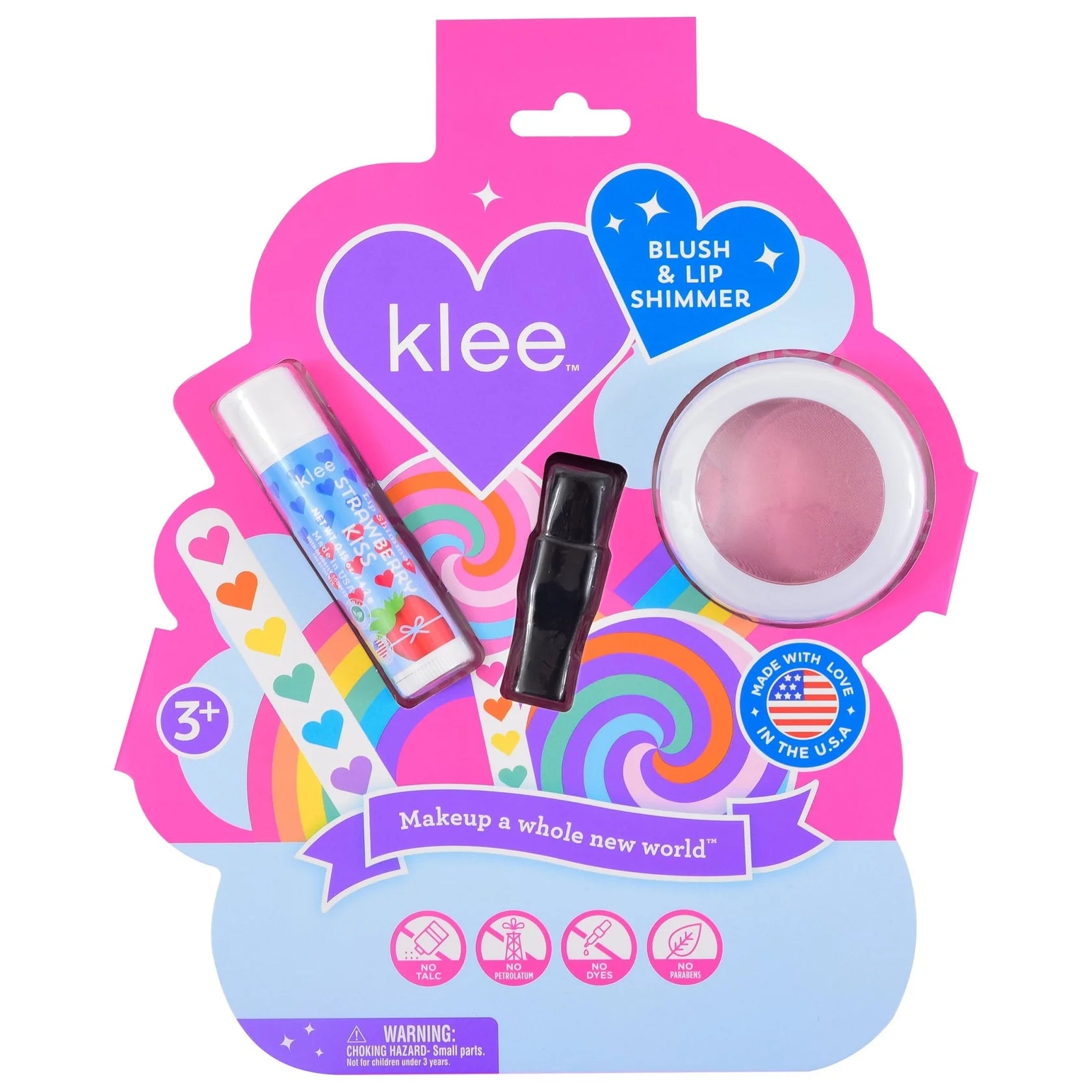 Klee Holiday Blush and Lip Shimmer Set - Sunshine Whisper