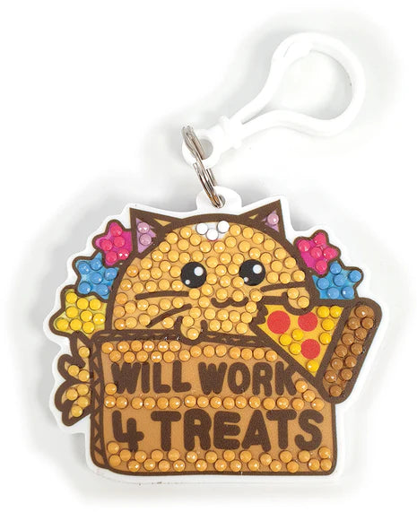 Crystal Art Bag Charm - Fuzzballs