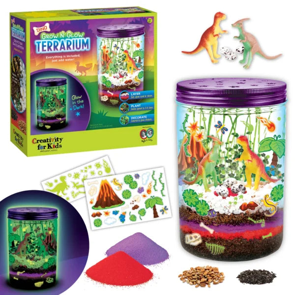 Creativity for Kids Grow n' Glow Terrarium - Dinosaur