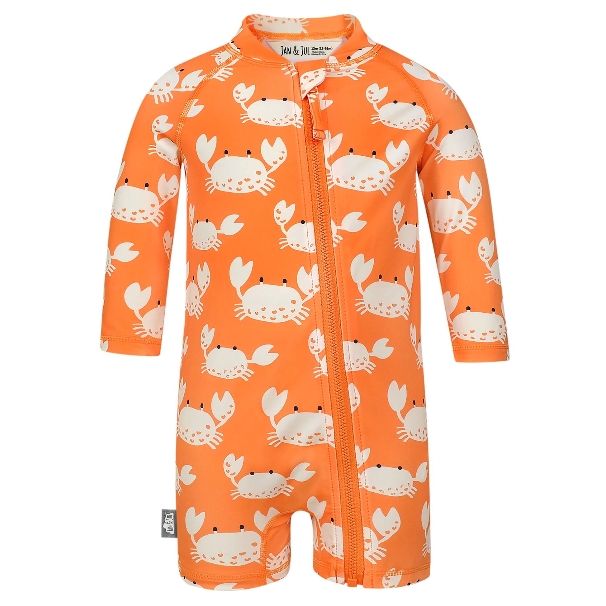 Jan & Jul 1-PC UV Sun Suit - Crabby Crab - Various Sizes
