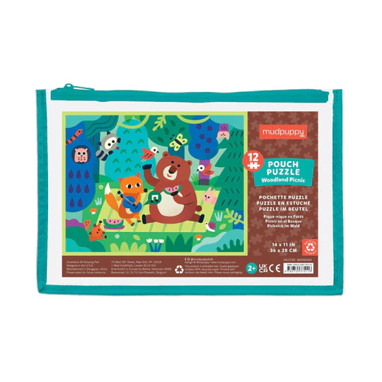 Mudpuppy 12 Piece Pouch Puzzle - Various Styles