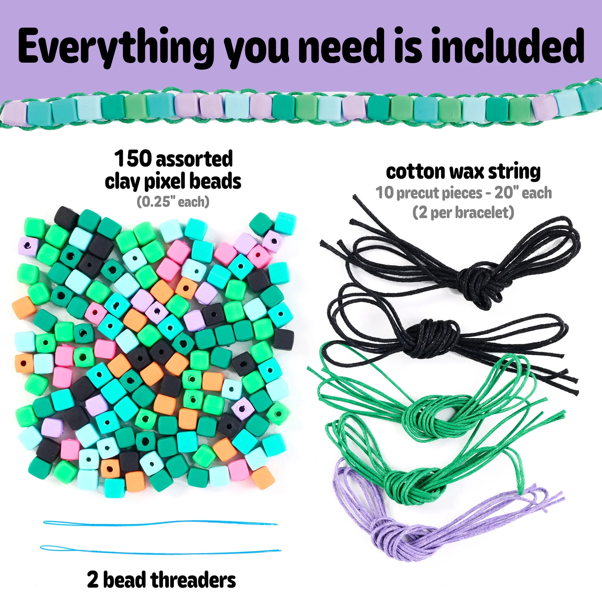 Creativity for Kids Mini Kit Woven Cube Bracelets