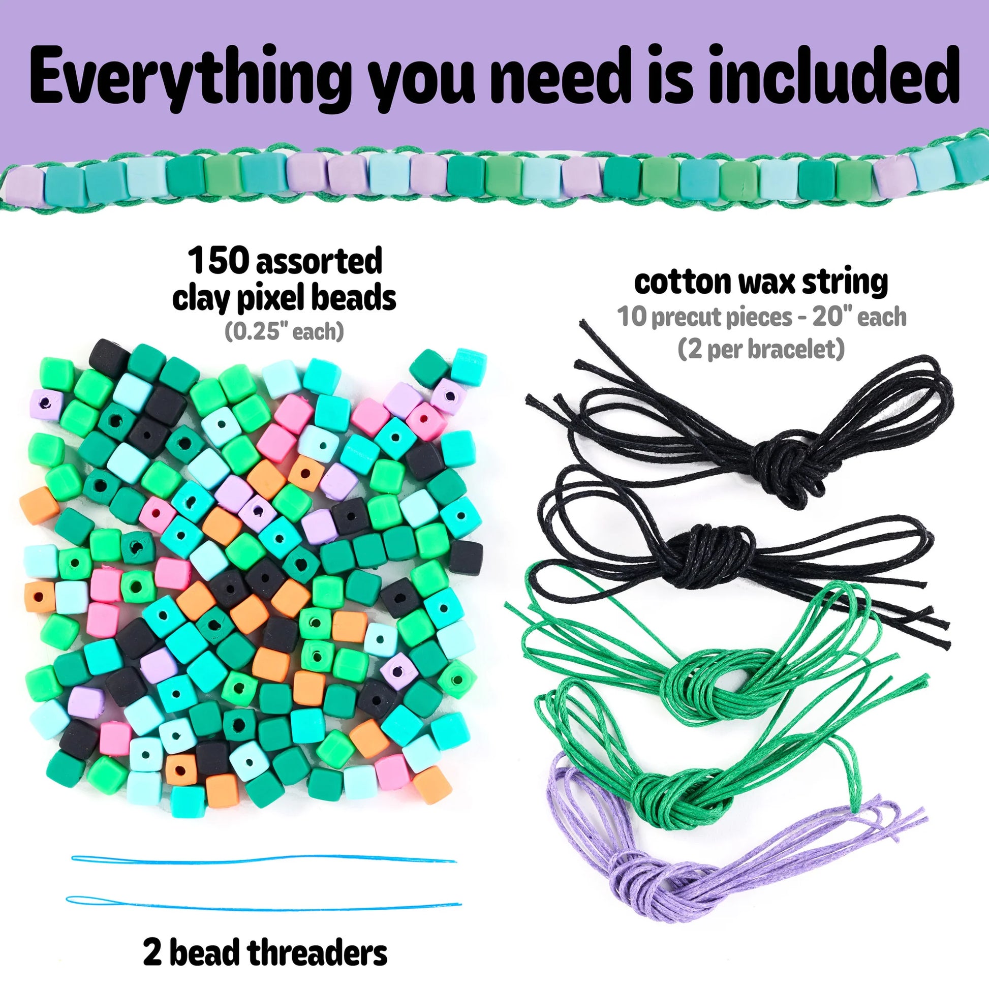 Creativity for Kids Mini Kit Woven Cube Bracelets