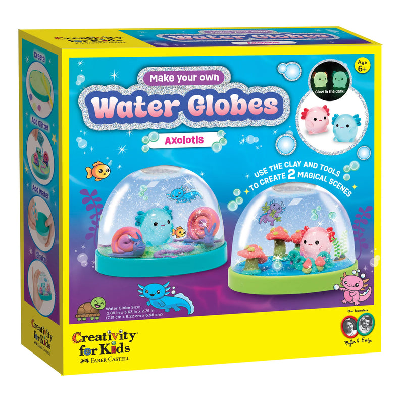 Creativity for Kids Make Your Own Water Globes - Axolotls