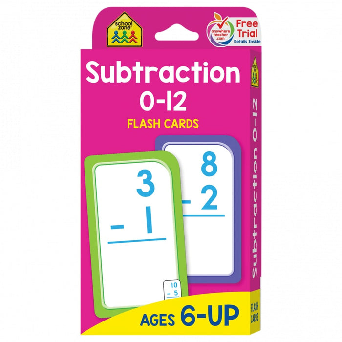 Flash Cards - Subtraction 0-12