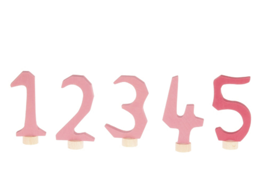 Deco Pink Numbers by Grimm's - Various Styles