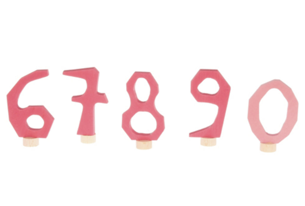Deco Pink Numbers by Grimm's - Various Styles