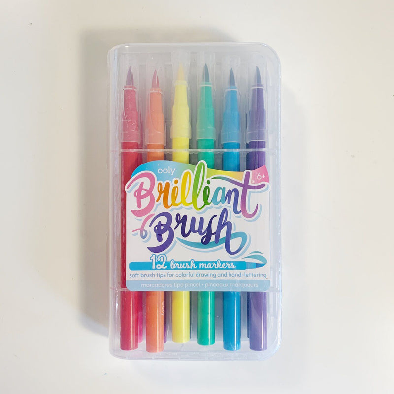 ooly Brilliant Brush 12 Brush Markers