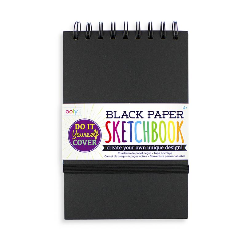 ooly Do It Yourself Cover Black Paper Sketchbook