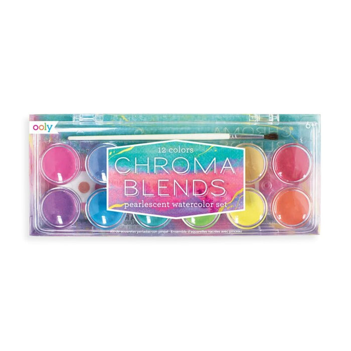 ooly Chroma Blends Watercolors - Pearlescent Set of 12