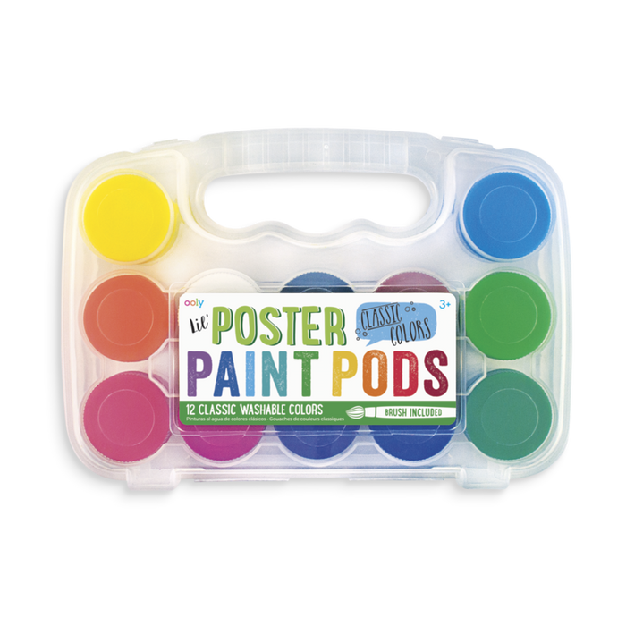 ooly Lil Paint Pods Poster Paint Classic Colors - Set of 12
