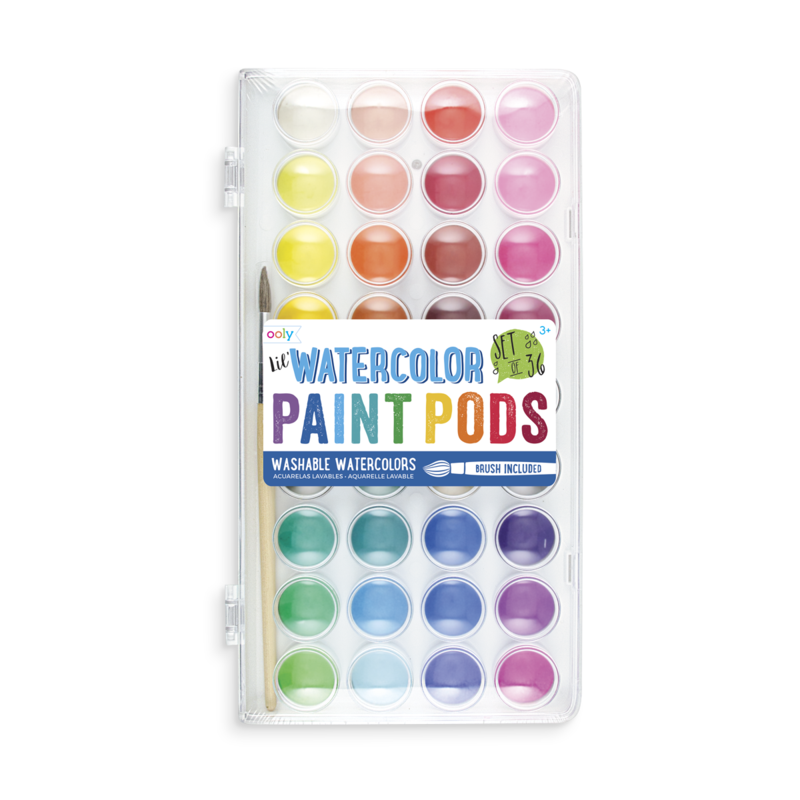 ooly Lil Paint Pods Poster Paint Watercolor - Set of 36