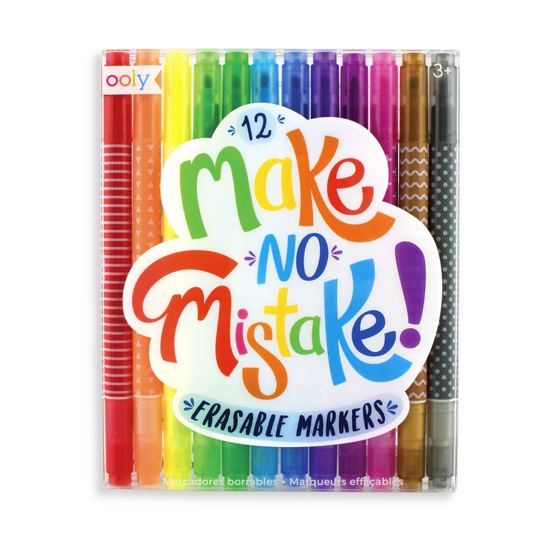 ooly Make No Mistake Erasable Markers -Set of 12