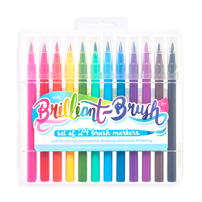 ooly Brilliant Brush Markers - Set of 24