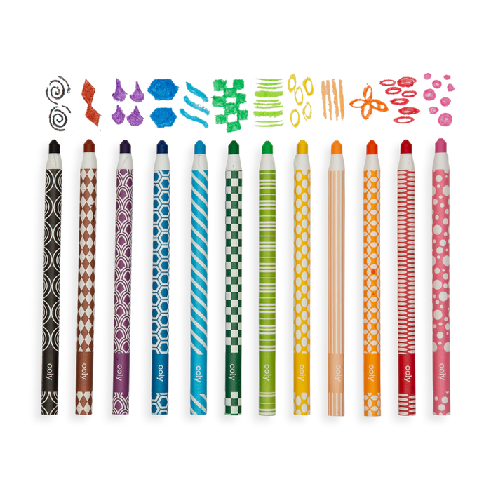 ooly Color Appeal Crayon Sticks - Set of 12