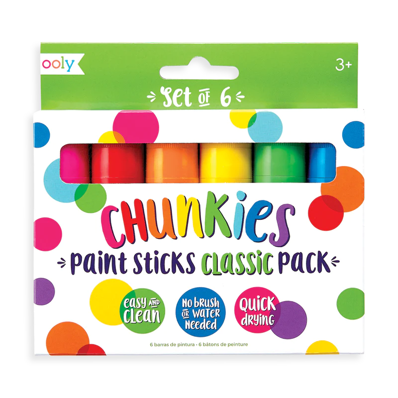 ooly Chunkies Paint Sticks Set of 6 - Various Styles