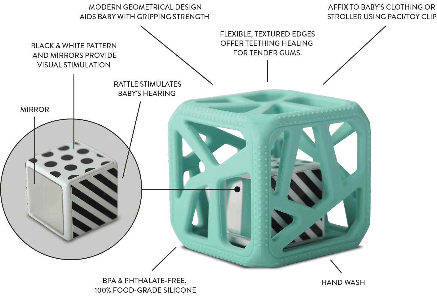 Malarkey Kids Chew Cube - Various Colours