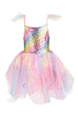 Great Pretenders Rainbow Fairy Dress with Wings Size 3-4
