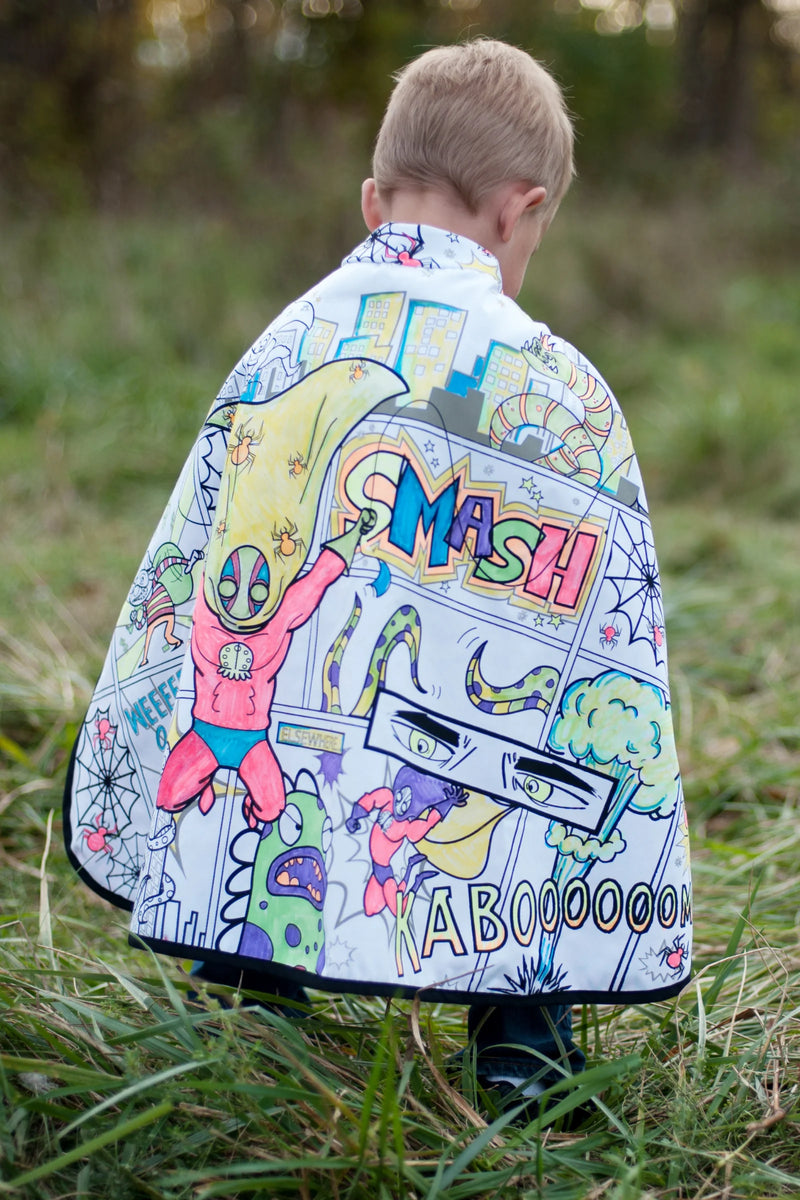 Great Pretenders Reversible Spider Superhero Colour-A-Cape SZ 4-7