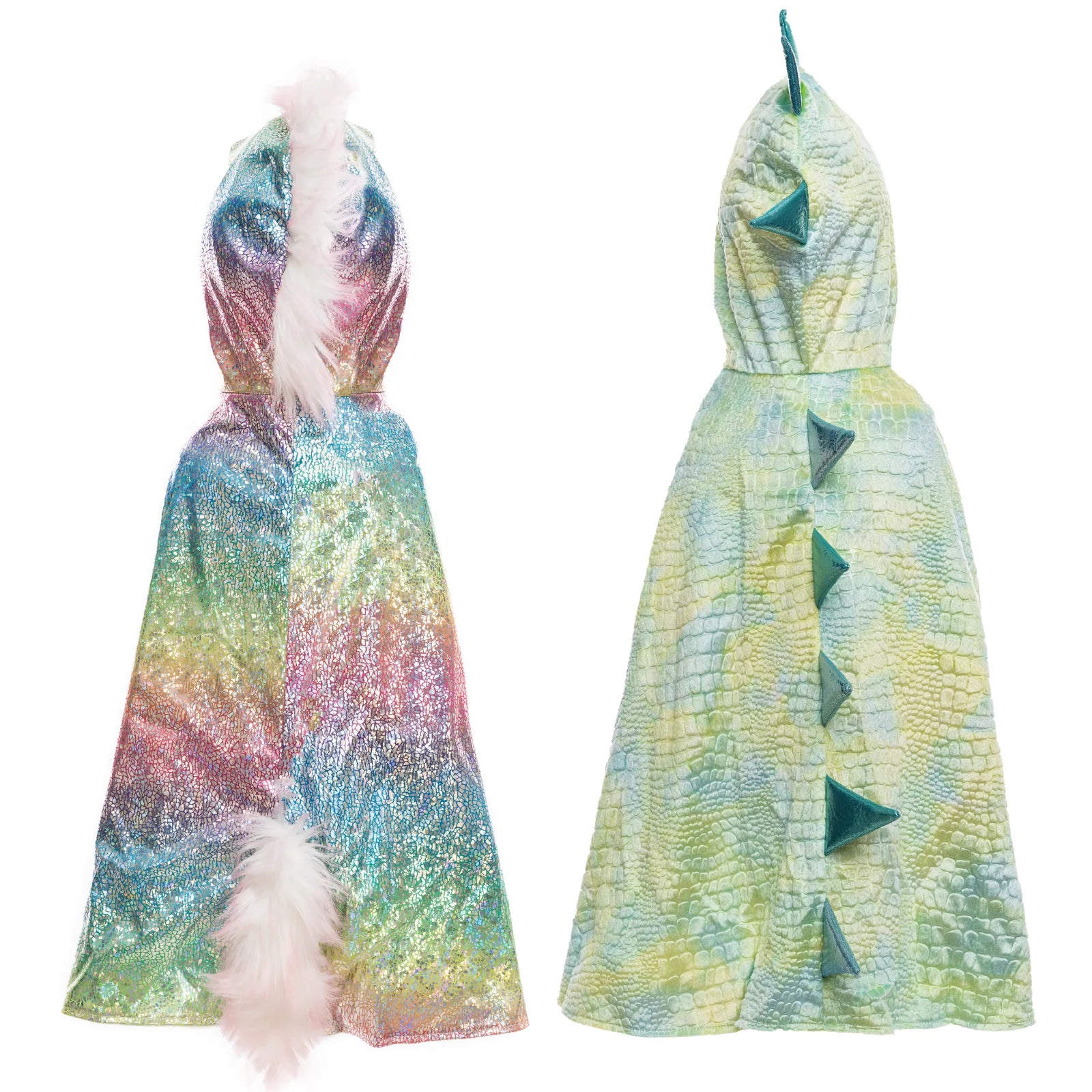 Great Pretenders Rainbow Unicorn Dragon Reversible Cape - 2 Sizes