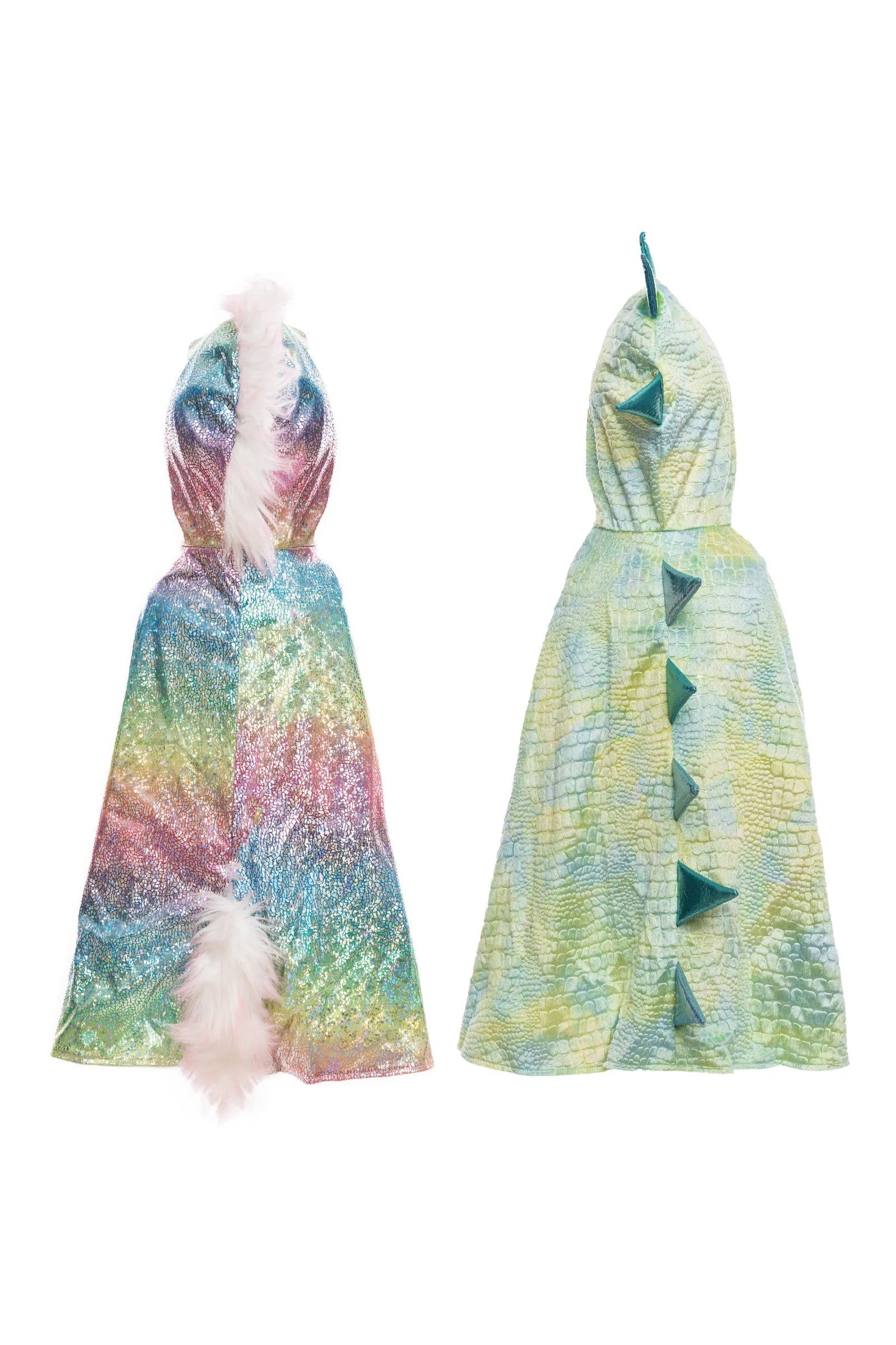 Great Pretenders Rainbow Unicorn Dragon Reversible Cape - 2 Sizes