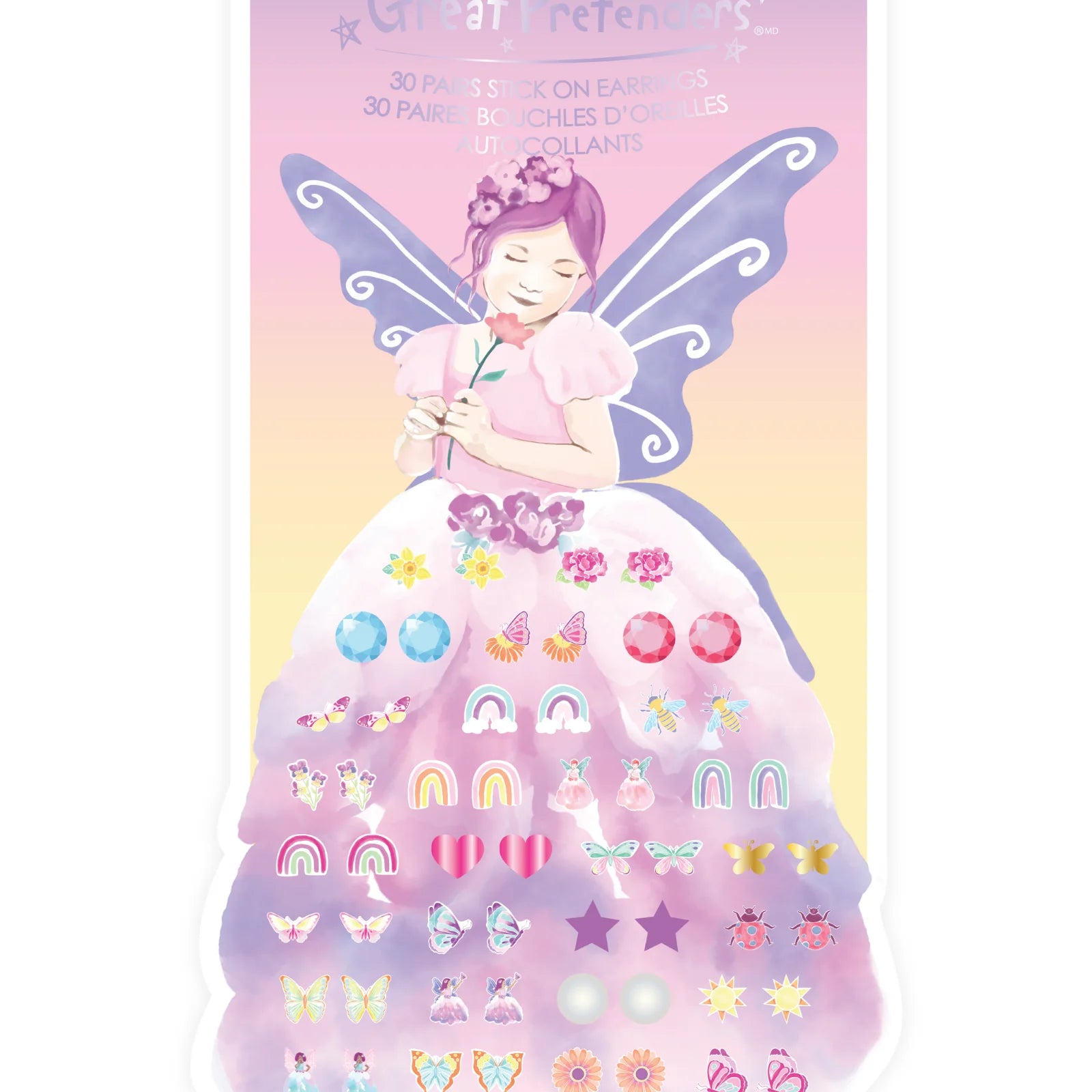 Great Pretenders Butterfly Fairy Sticker Earrings - Various Styles