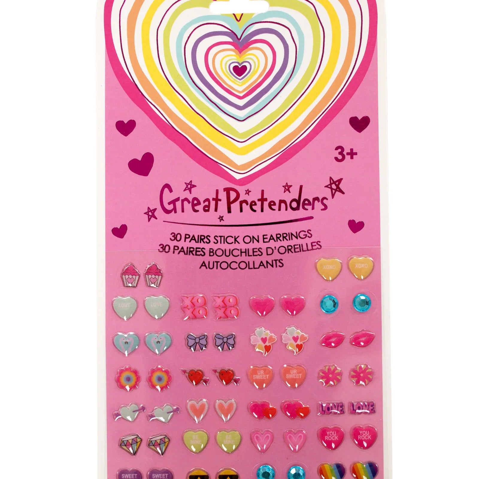 Great Pretenders Stick On Earrings - Various Styles