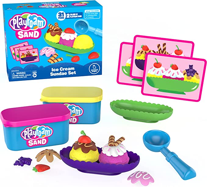 PlayFoam Sand Ice Cream Sundae Set