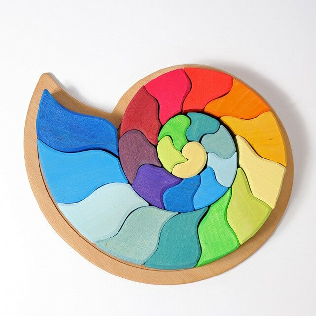 Large Figurative Puzzle - Ammonite Snail by Grimm's