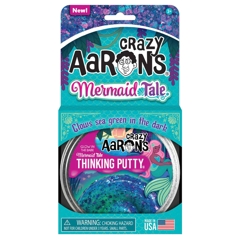 Crazy Aarons Thinking Putty - Glowbrights - Mermaid Tale