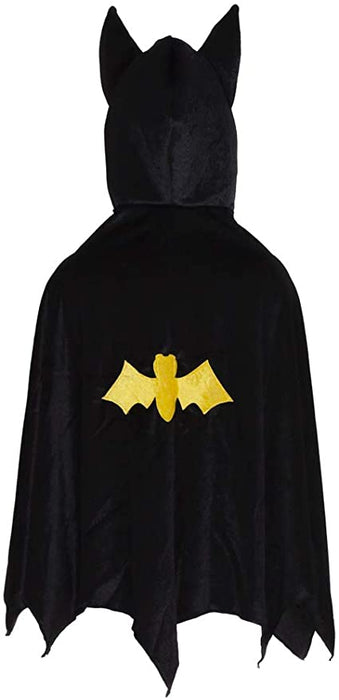 Great Pretenders Hooded Bat Cape, Black SZ 5-6