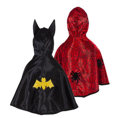 Great Pretenders Reversible Spider Bat Cape - SZ 2-3T