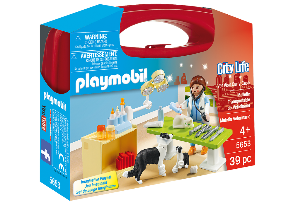 Playmobil - City Life - Vet Visit Carry Case - 5653