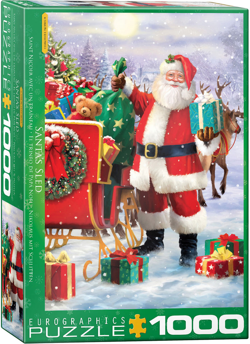 Eurographics 1000 Piece Puzzle - Santa’s Sled