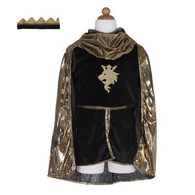 Great Pretenders Knight Set Gold with Tunic, Cape and Crown SZ 5-6