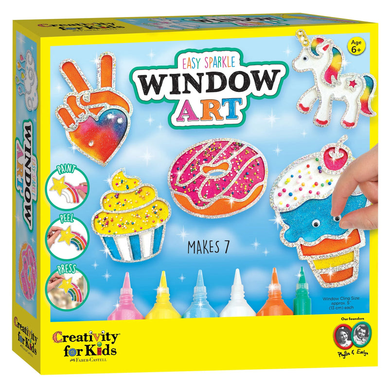 Creativity for Kids Rainbow Sprinkles Easy Sparkle Window Art