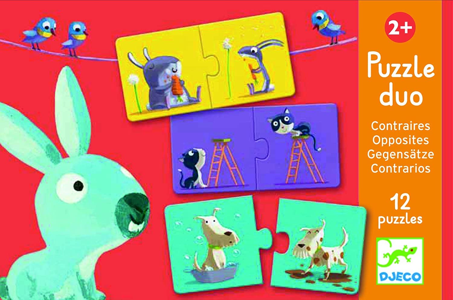 Djeco Opposites 2pcs Puzzles