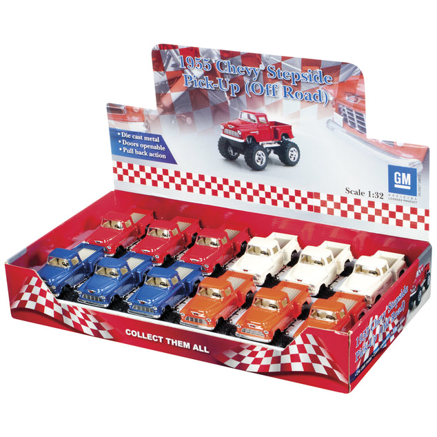 Diecast Monster 1955 Chevy Pickup Various Colours