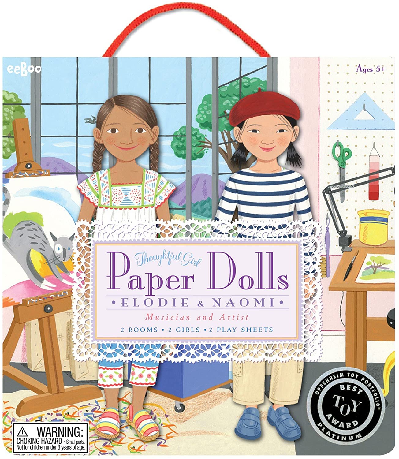 eeBoo Musician & Artist Paper Doll Set