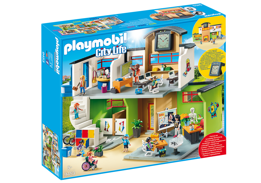 Playmobil - City Life - Furnished School Building - 9453
