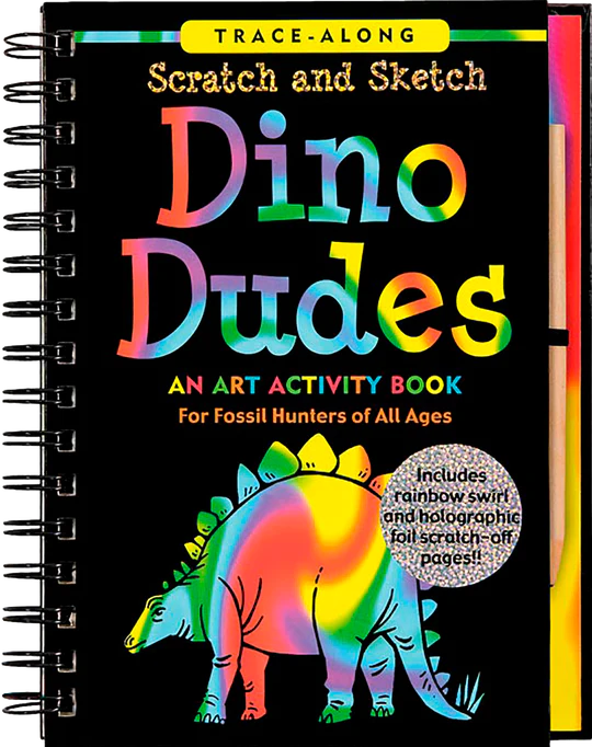 Scratch and Sketch - Dino Dudes Activity Book