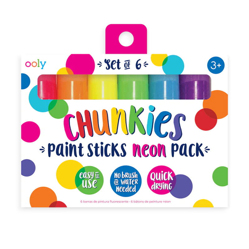 ooly Chunkies Paint Sticks Set of 6 - Various Styles