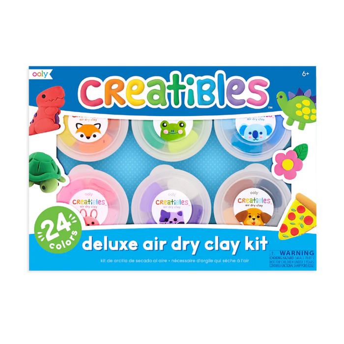 ooly Creatibles DIY Air Dry Clay Kit - Set of 24 Colors