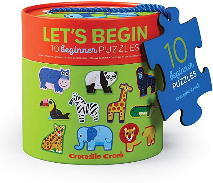 Crocodile Creek 2 Piece Let's Begin Puzzle - Jungle