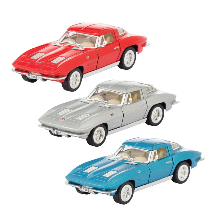 Diecast Jeep Corvette Stingray '63 Various Colours