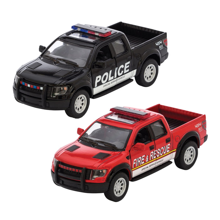 Diecast Raptor Fire-Police Rescue Vehicles 2 Styles