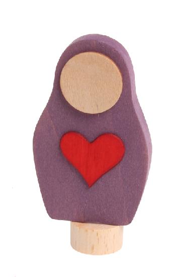 Deco Matryoshka Red Heart by Grimm's